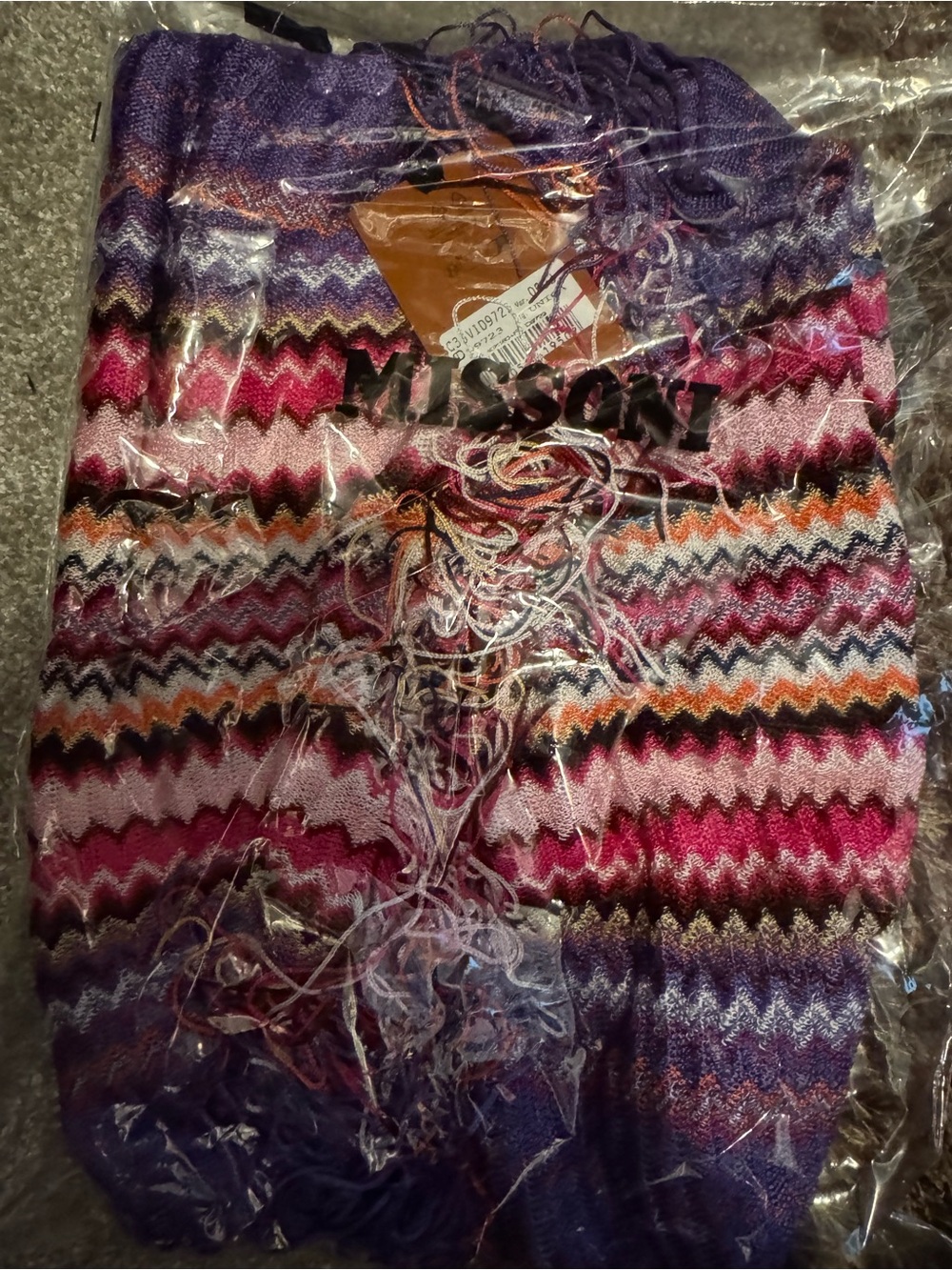 NWT Missoni Zigzag Knit Scarf